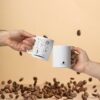 Taza "Adventure" blanca brillante