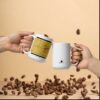Taza blanca "Pioneer" brillante - Imagen 2