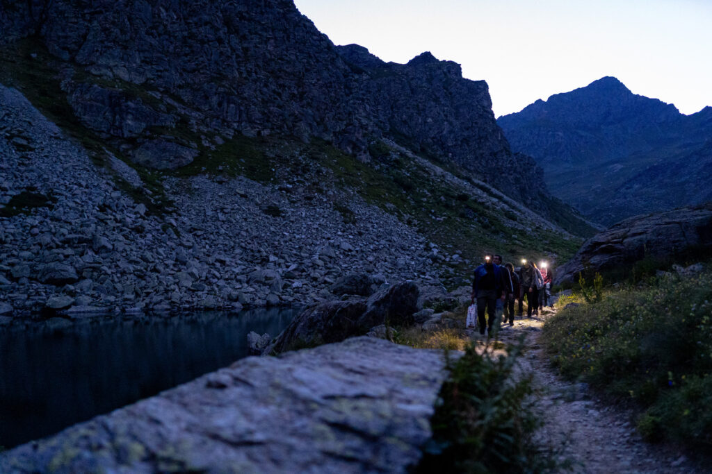 Trekking notturno Crissolo